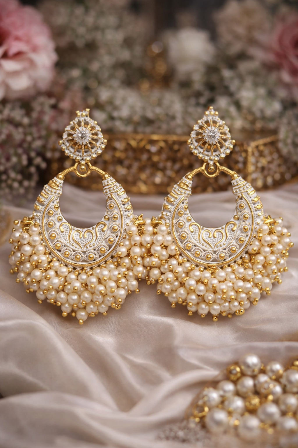 PEARL TRENDING JHUMKA EARRINGS